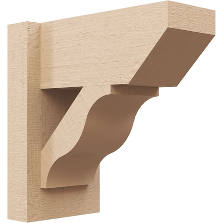 Ekena Millwork 6-in W x 12-in D x 12-in H Funston Slat Rough Cedar Woodgrain TimberThane Outlooker, Primed Tan OUTUR060X12X12FST24RCPR